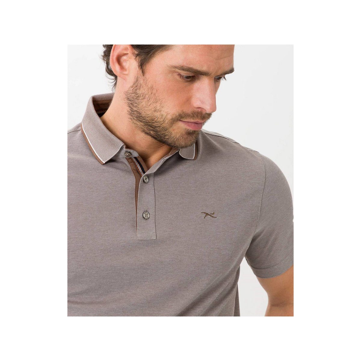 braun regular Leineweber (1-tlg) T-Shirt fit