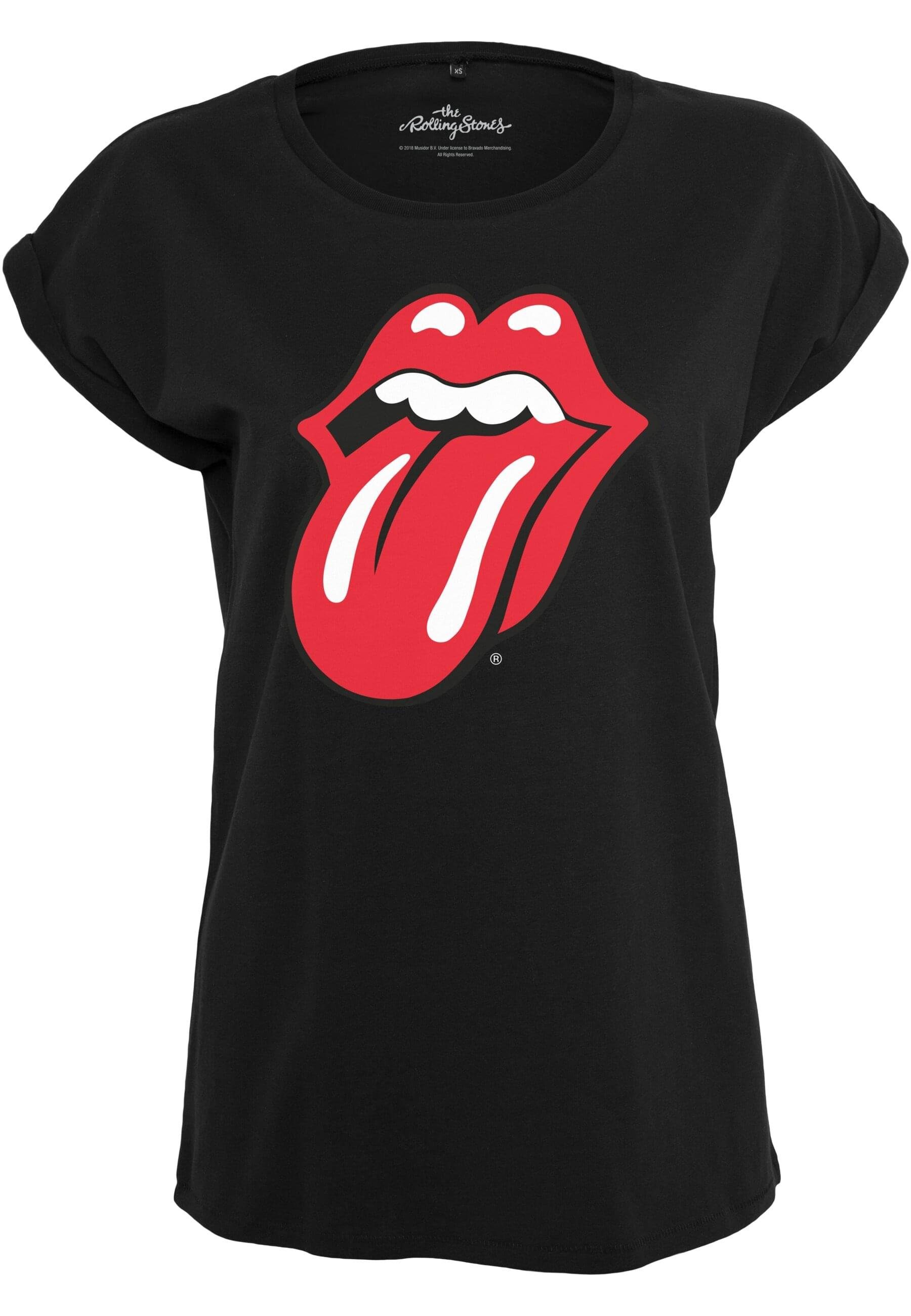 Merchcode Kurzarmshirt Damen Ladies Rolling Stones Tongue Tee (1-tlg)