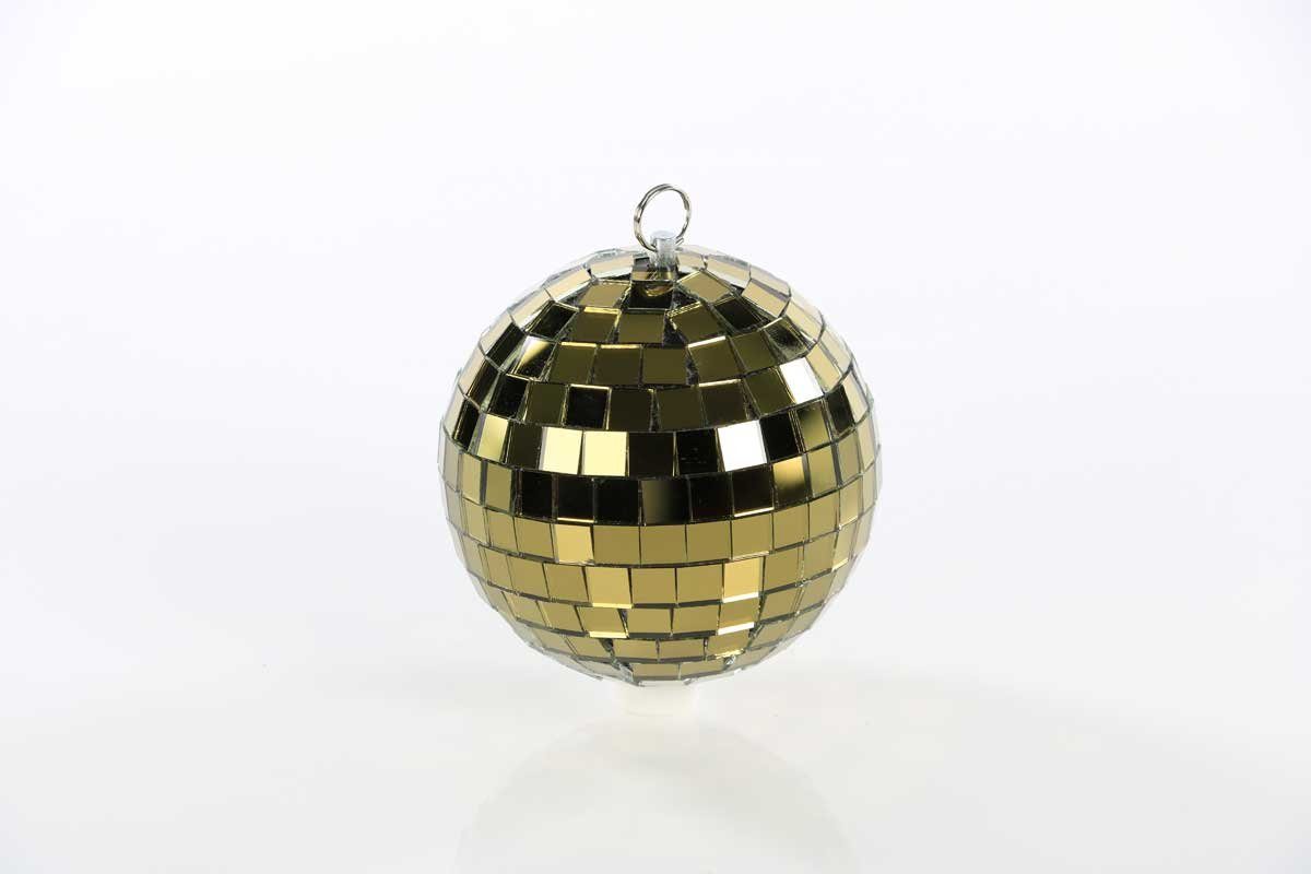 7even Discolicht Spiegelkugel 10cm gold // Discokugel - Mirrorball 10cm gold