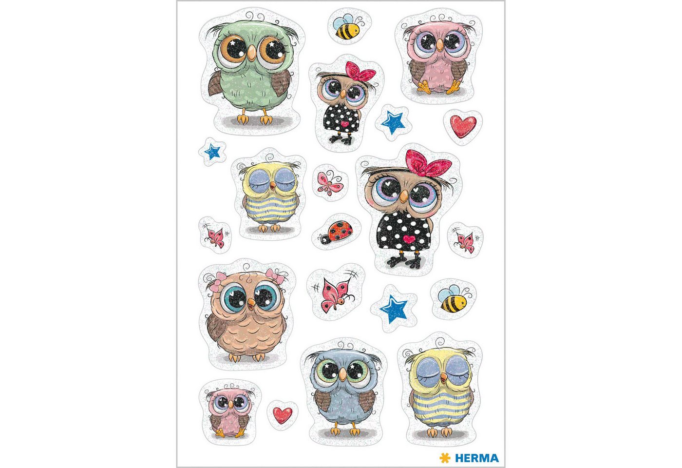 Thumbnail - HERMA Sticker Herma Sticker MAGIC Tiere Euli & Friends beglimmert 1 Bl