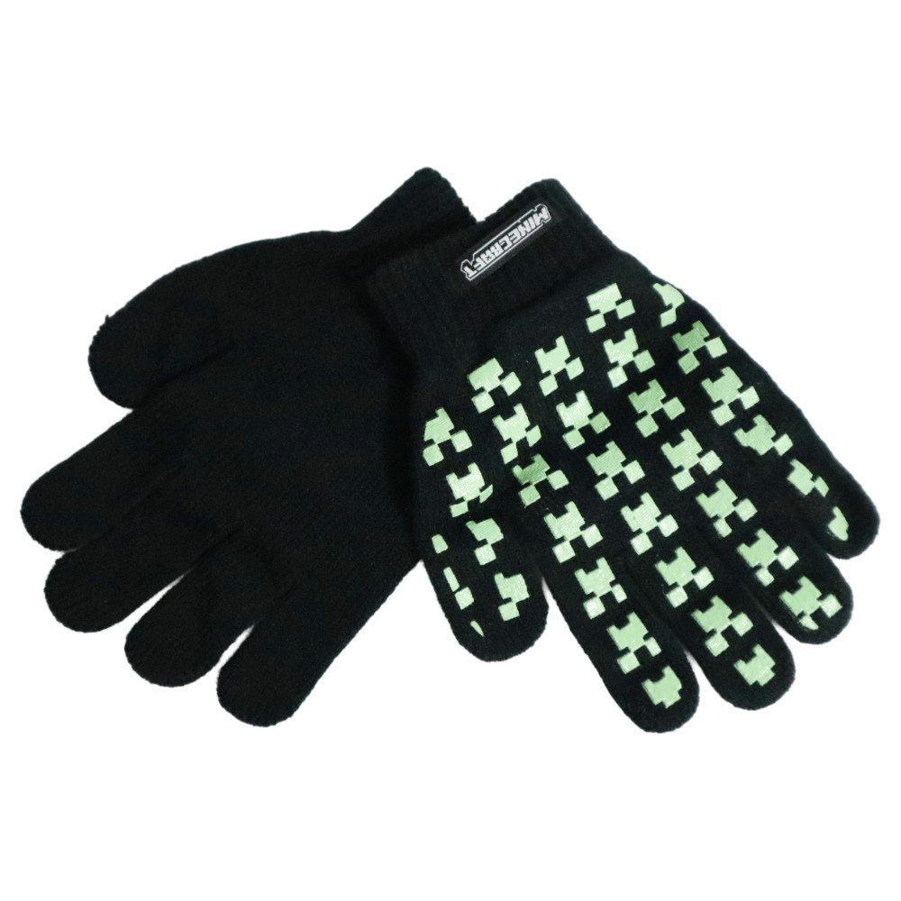 Minecraft Strickhandschuhe Minecraft Gamer Creeper Kinder Handschuhe Onesize
