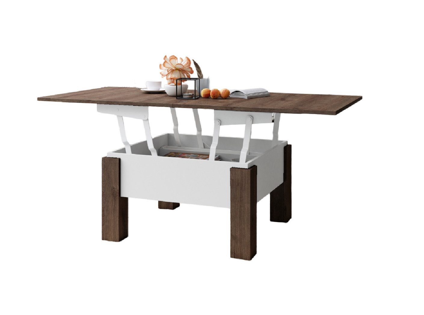 designimpex Couchtisch Design Oslo Tisch höhenverstellbar günstig online kaufen