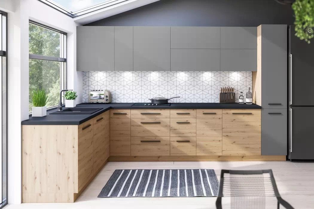 ROYAL24_MARKT K66-G210 - Nexa - Hoher Luxus mit smartem Design, (Komplett Set), Premium - Modern - Exzellent - Matt - Holzoptik.