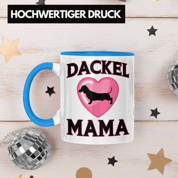 Trendation Tasse Trendation - Dackel Mama Tasse Geschenk Frauen Dackel-Besitzerin