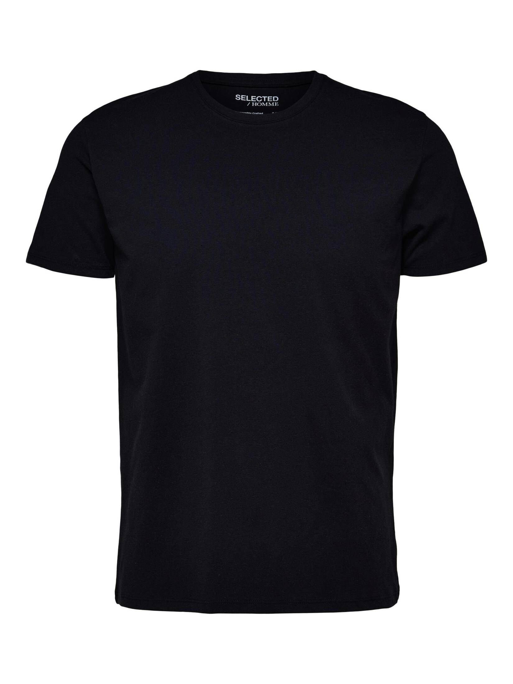 SELECTED HOMME T-Shirt Herren T-Shirt AEL SORONA (1-tlg) schwarz (15)