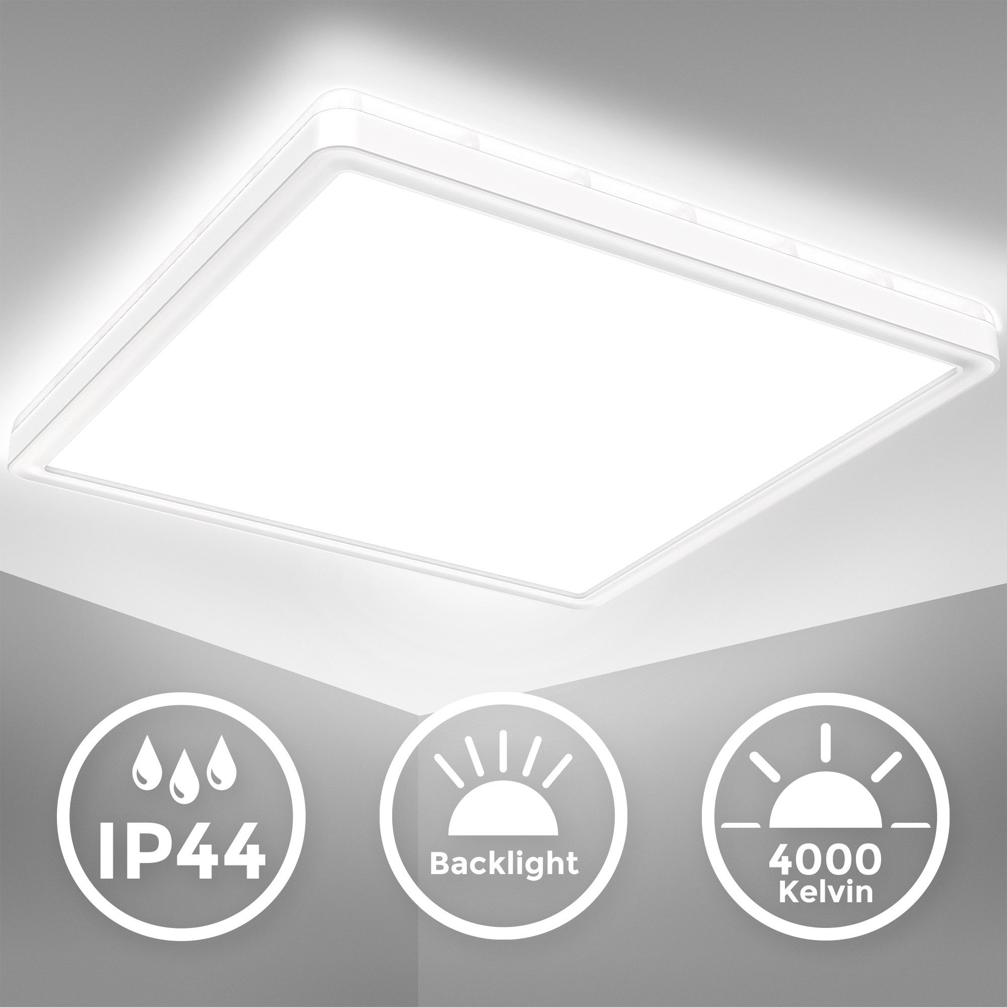 B.K.Licht LED Deckenleuchte LED Bad-Deckenlampe, mit günstig online kaufen