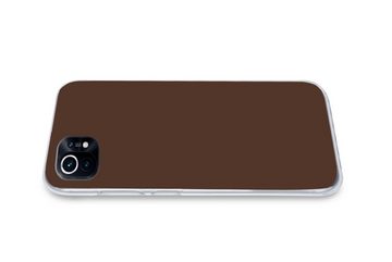MuchoWow Handyhülle Braun - Dunkel - Farben, Phone Case, Handyhülle Xiaomi Mi 11, Silikon, Schutzhülle