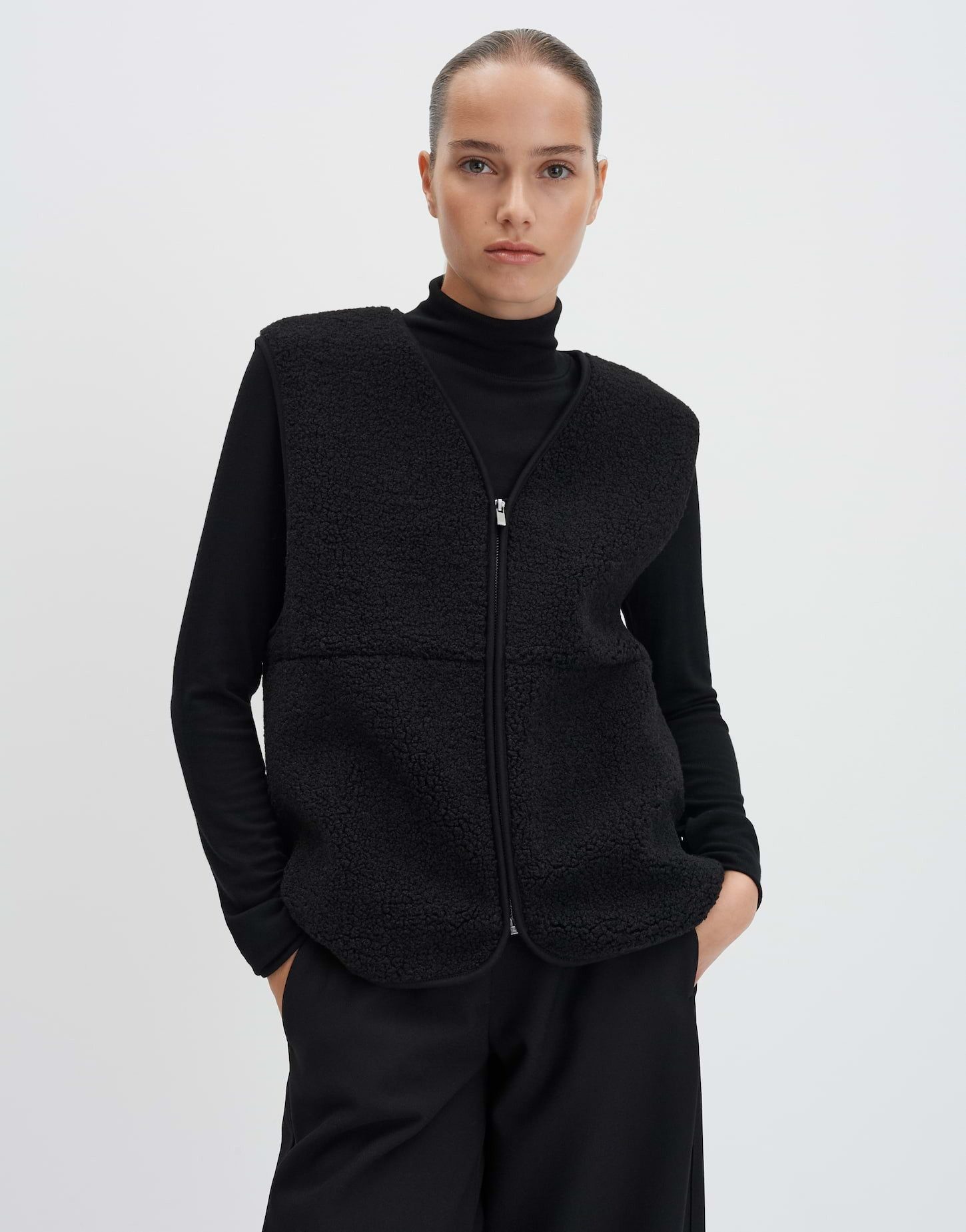 someday Sweatweste ULIV Regular Teddyweste im Shearling Look