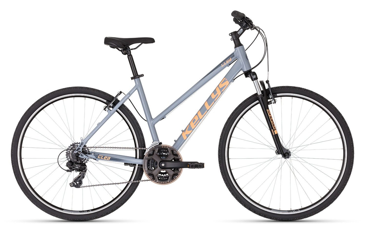 Kellys Fitnessbike Fitnessbike CLEA 10 Misty Blue 28" Trapez, 21 Gang Shimano SHIMANO TY300 (direct mount) Schaltwerk