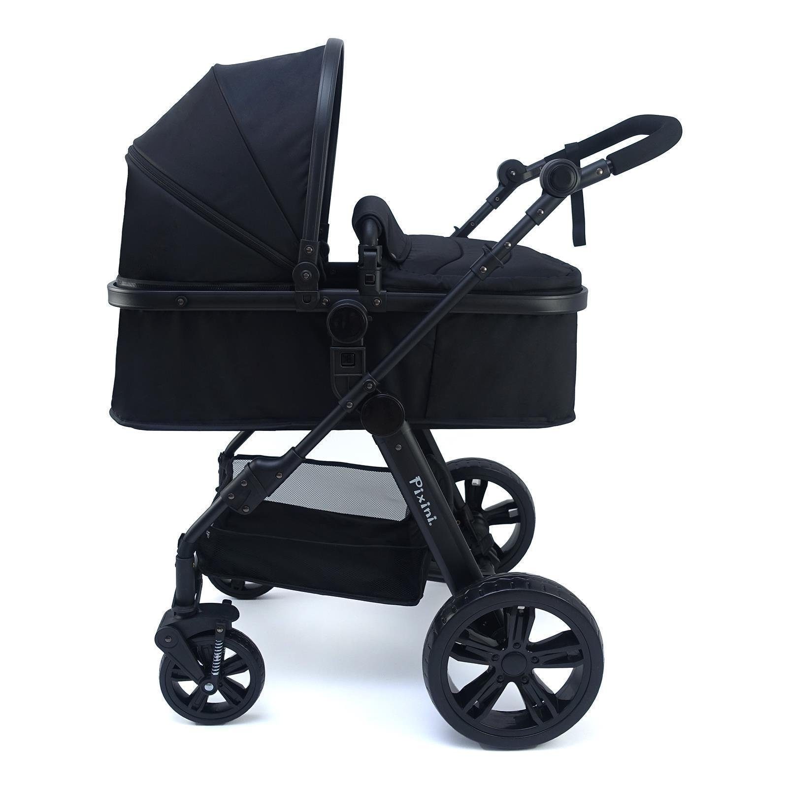 Pixini 3in1 schwarz Arizona Pixini Set Kombi-Kinderwagen Kinderwagen