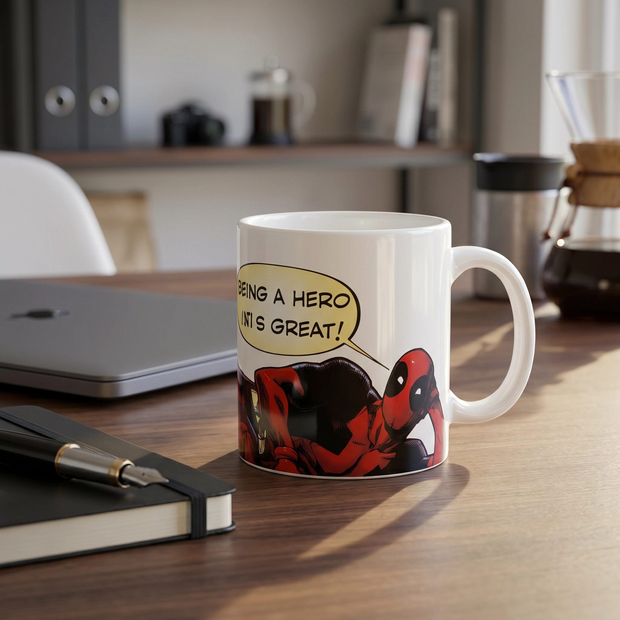 MARVEL Tasse Marvel Deadpool Teetasse Tasse Kaffeetasse Geschenkidee 325 ml, Keramik