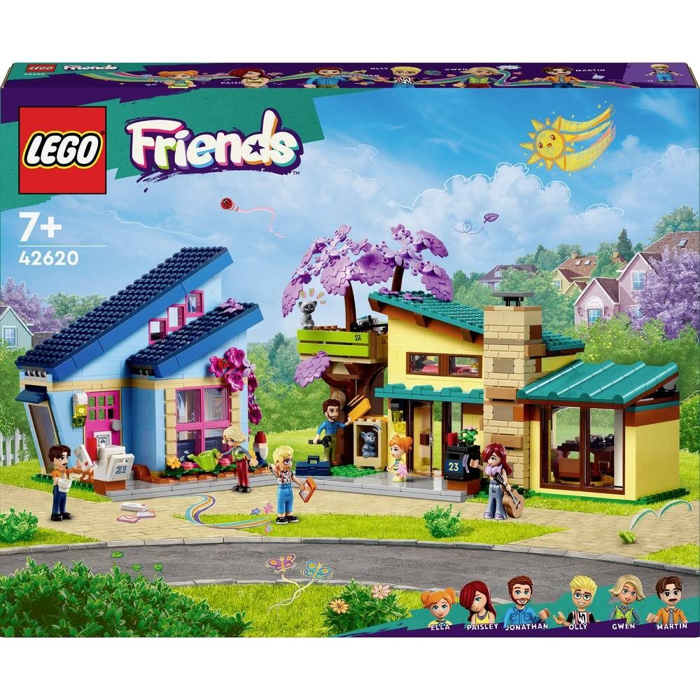 LEGO® FRIENDS Ollys und Paisleys Familien Haus 42620 Konstruktionsspielsteine