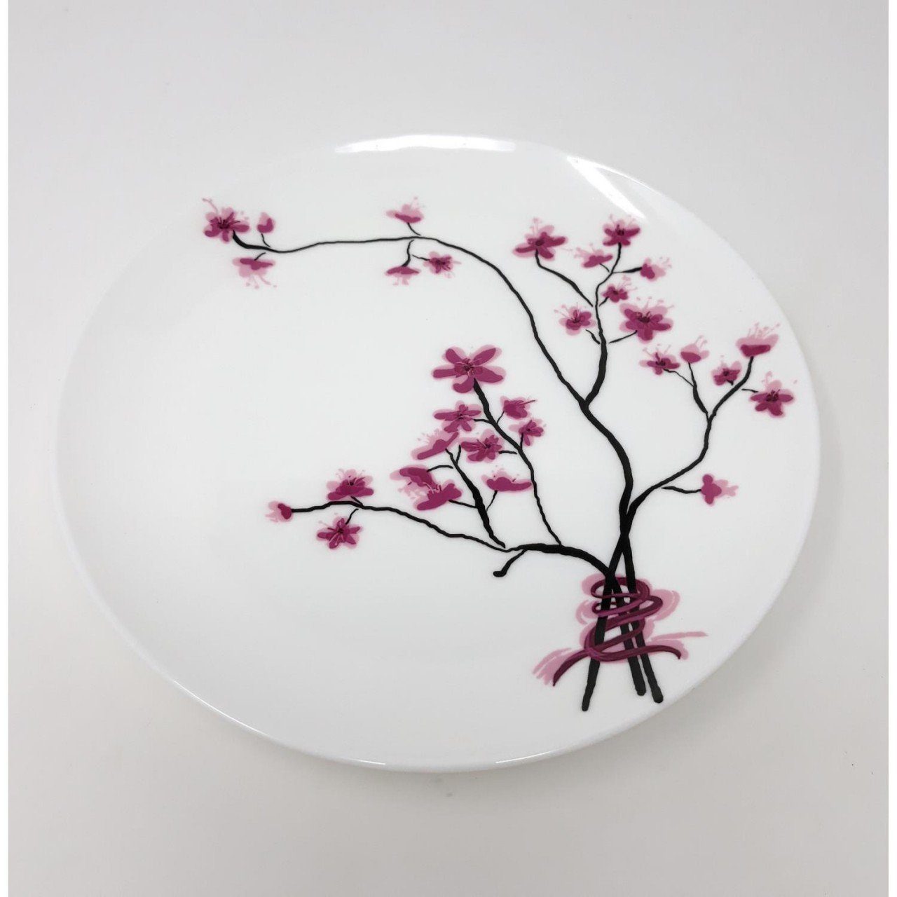 TeaLogic Dessertteller Cherry Blossom, Weiß H:2cm D:19cm Porzellan