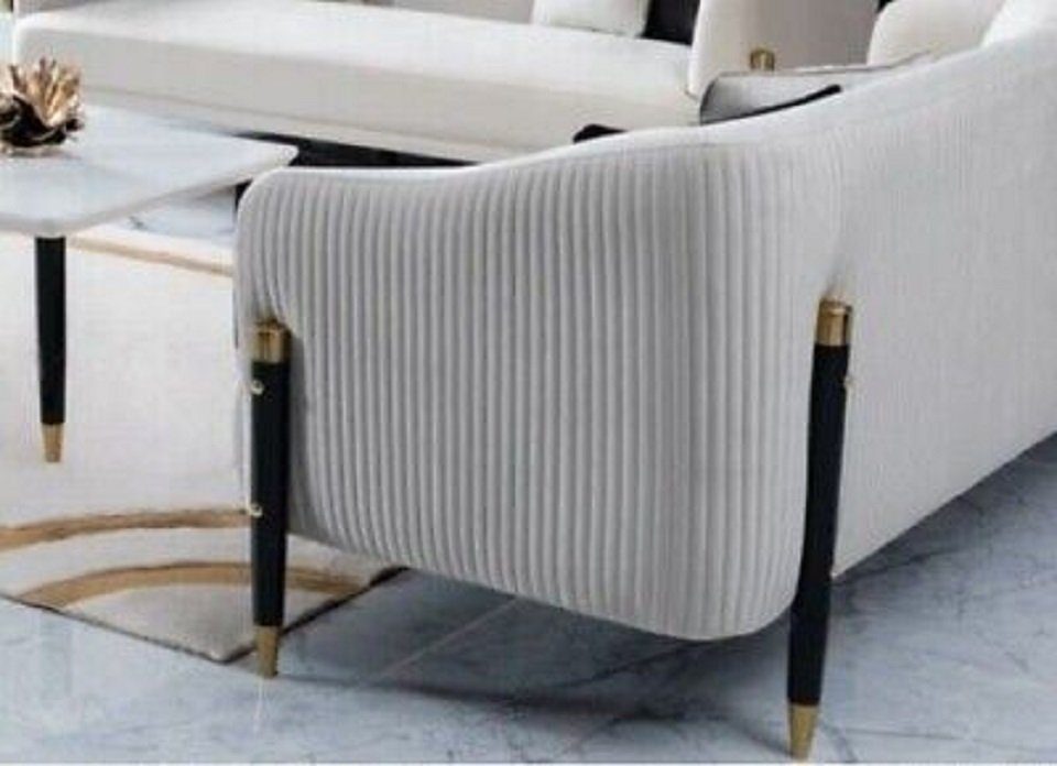 Set in Sitzer Europe JVmoebel 3+1+1 Weiße Neu Sofa Made Sofagarnitur Sofa Couchen, Design Polster