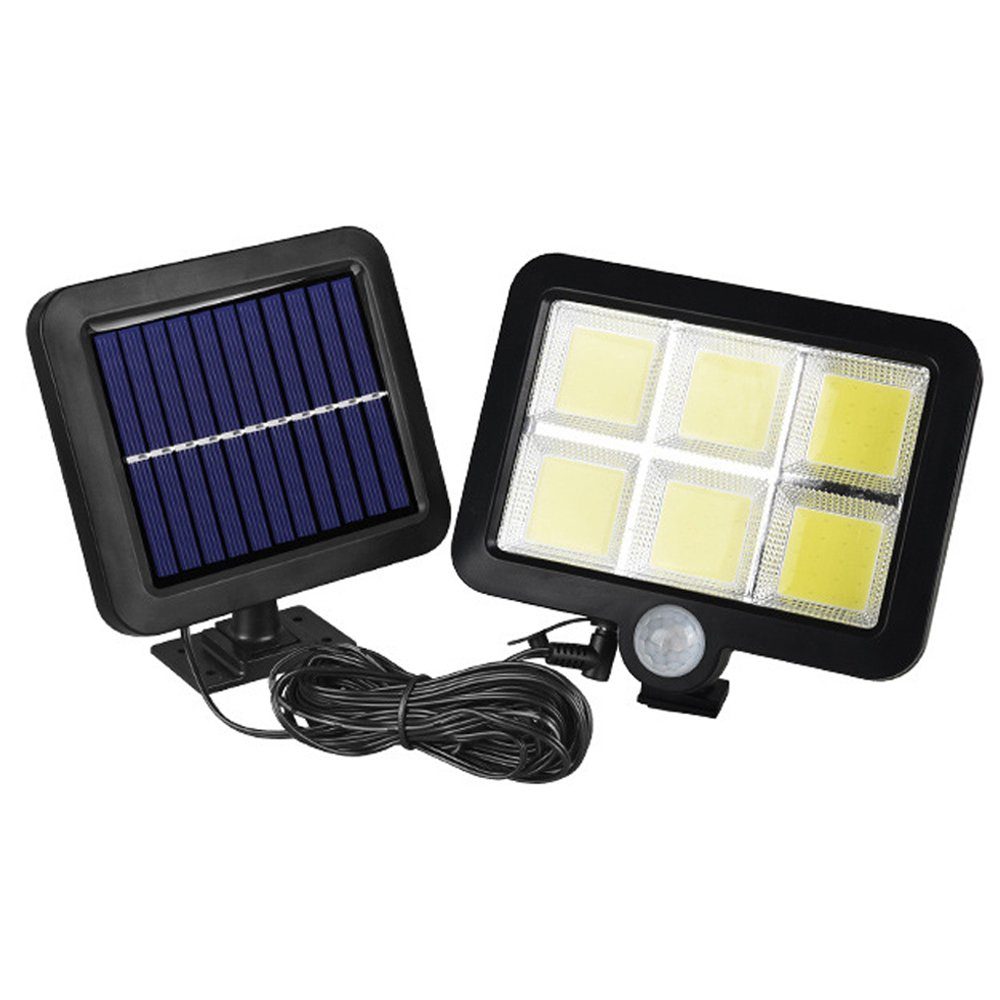 Jormftte LED Solarleuchte Solarlampen für Außen mit Bewegungsmelder, 120  LED IP65 Wasserdichte Strahler Außen 120° Super helle Solarleuchten LED  Solarleuchte