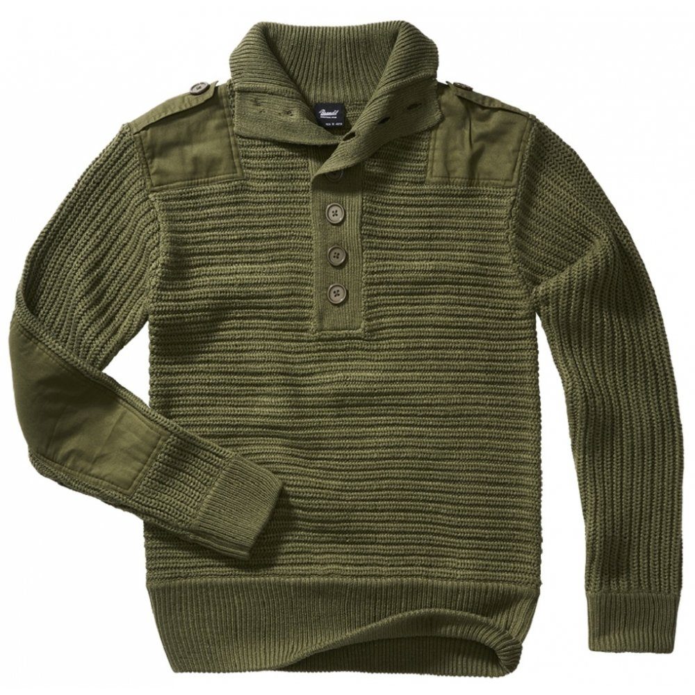 Brandit Strickpullover Alpin Pullover olive - günstig online kaufen