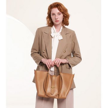 QTIYE Shopper Shopper Damen-Umhängetasche Große Leichte Frauen Handtasche Taschen (Geschenke für Frauen in schlichter Optik)