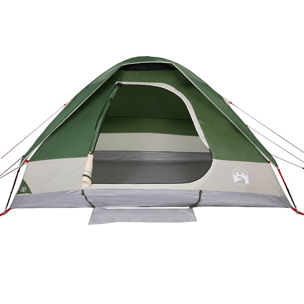 furnicato Faltzelt Camping Kuppelzelt 274x213x150 cm Grün, (1 tlg), Wetterfestes Familienzelt für 4 Personen mit integriertem E-Anschluss