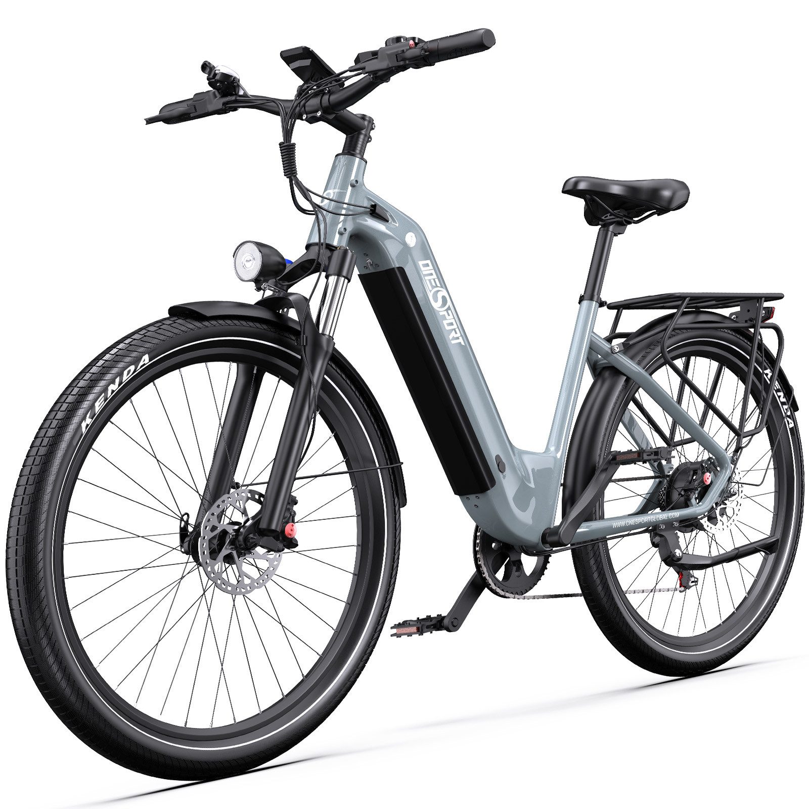 Vankel E-Bike Cityrad 28 Zoll e bikes für herren 18.2AH 36V 655WH damen 120km Elektrofahrrad, SHIMANO, Heckmotor, 655,2 Wh, e bike für damen herren 28 zoll Cityrad 7 Gang Shimano hydraulischen