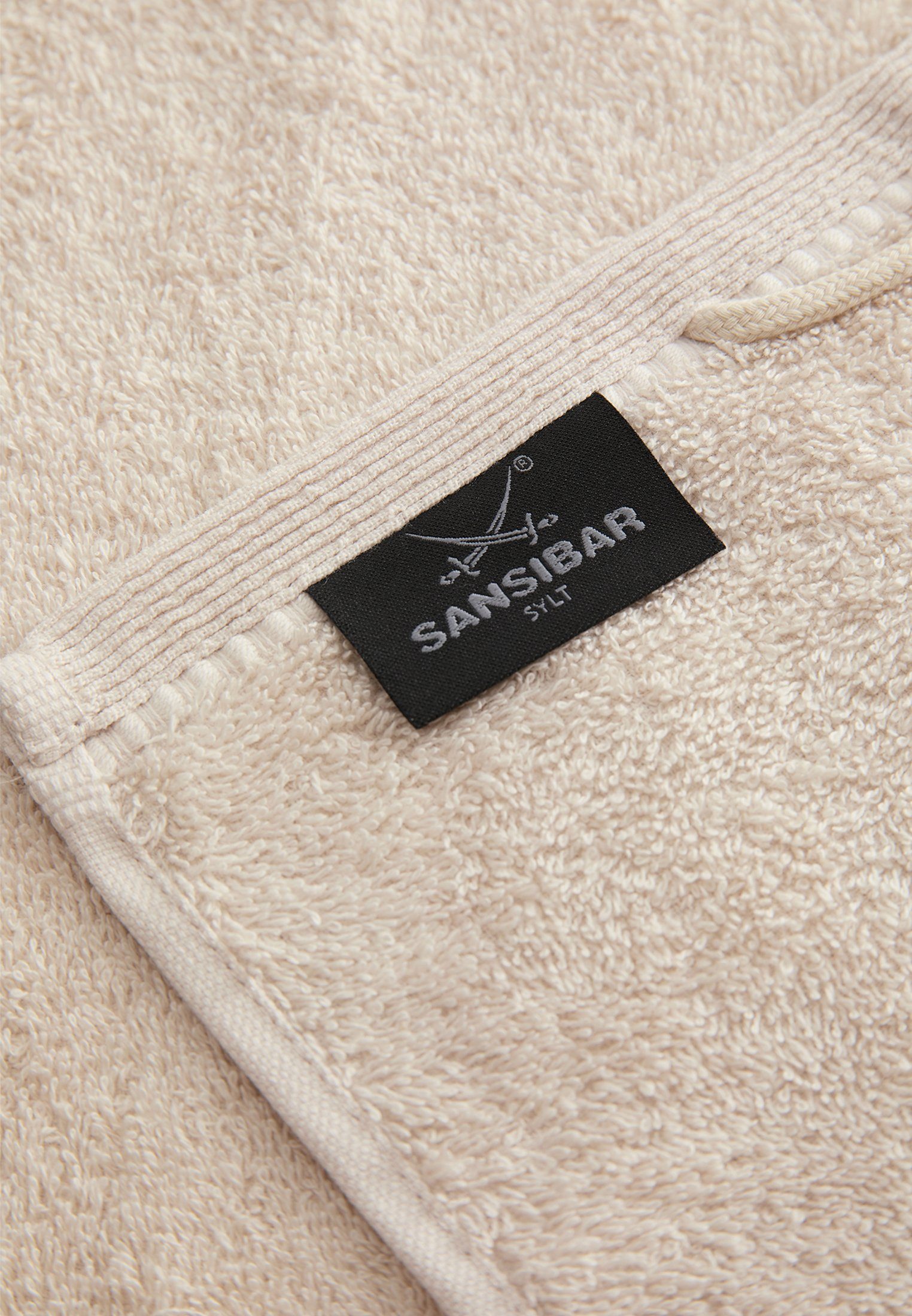 Sansibar Sylt Gästehandtücher Sansibar Sylt Handtuch Gästetuch Frottier-Serie Classic (Set, 4-tlg), mit hochwertiger Sansibar Säbel-Stickerei