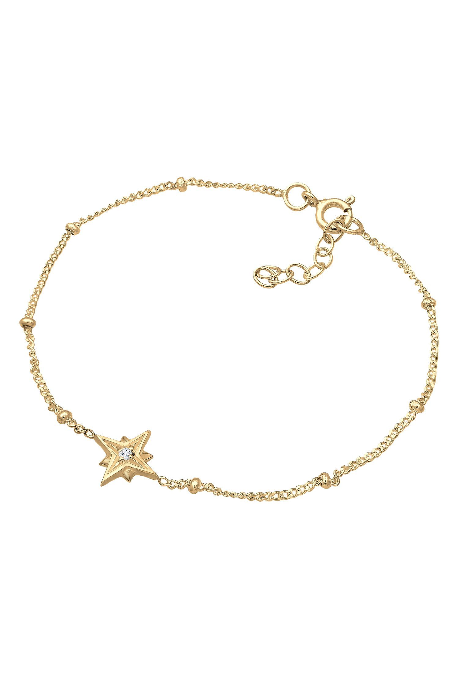 Elli Armband Stern Topas Weiß 925 Sterling Silber (kein Set, 1-tlg), Sterne günstig online kaufen