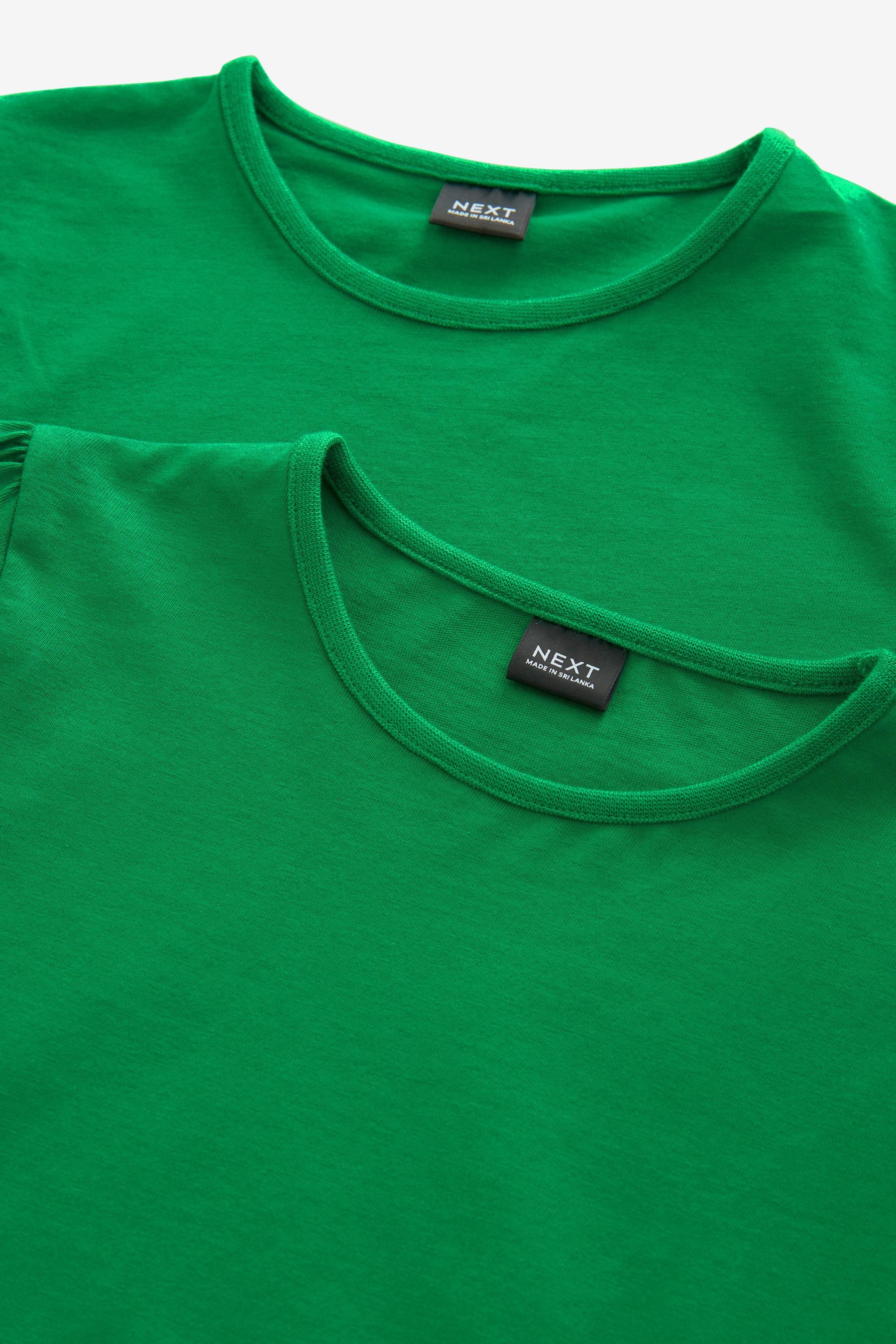 Next T-Shirt T-Shirts mit Puffärmeln, 2er-Pack (2-tlg)