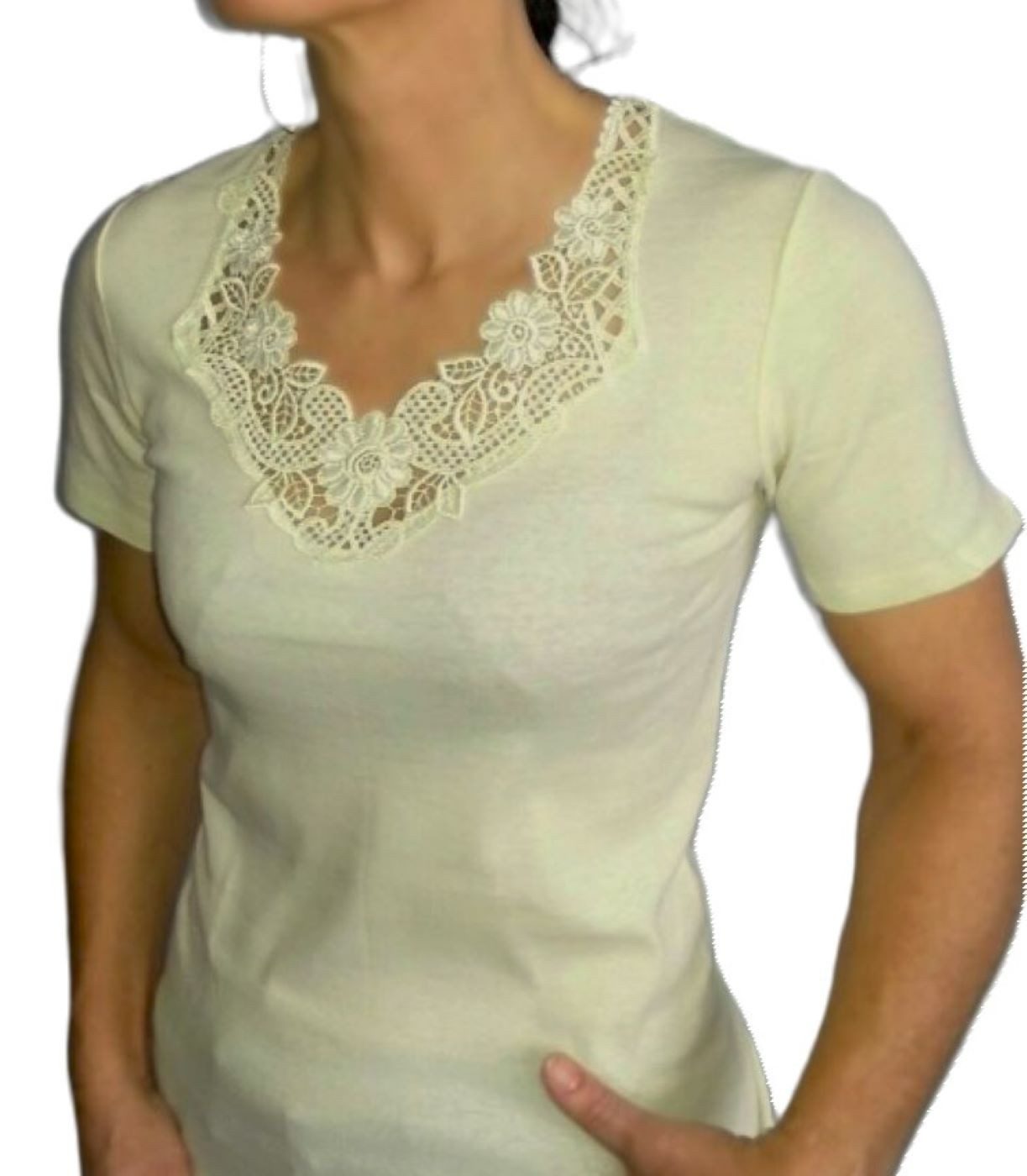 Toker Collection® Unterziehshirt Damenhemd Spencer Halbarm mit extra breite günstig online kaufen