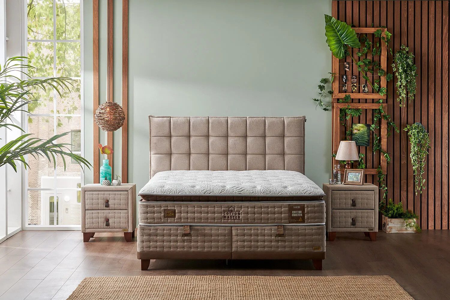 Bermo Home Boxspringbett Bambi Cotton Master Set