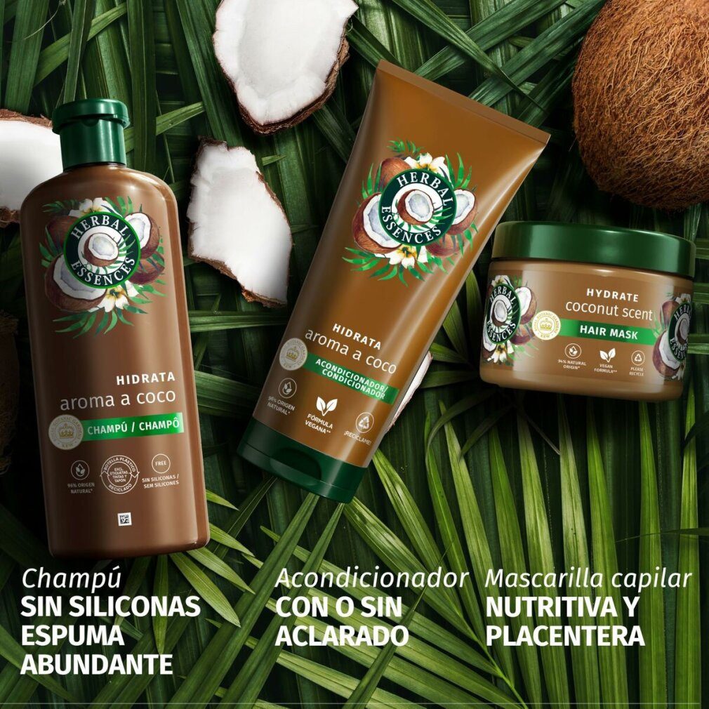 Herbal Essences Haarpflege-Set HERBAL ESSENCE COCONUT AROMA feuchtigkeitsspendende Maske 500 ml