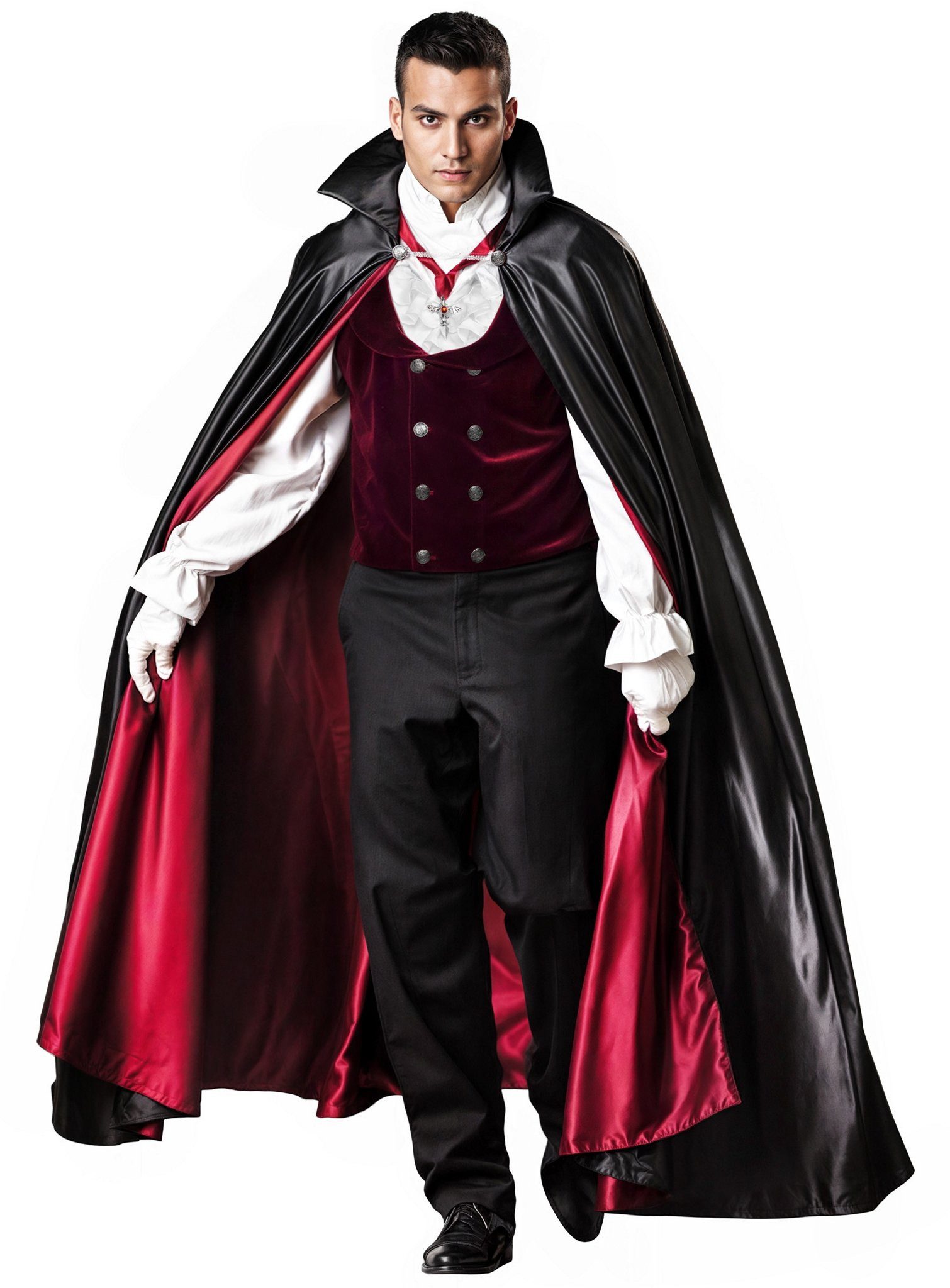 Maskworld Vampir-Kostüm Vampir Kostüm - Dracula Halloween Kostüm Herren