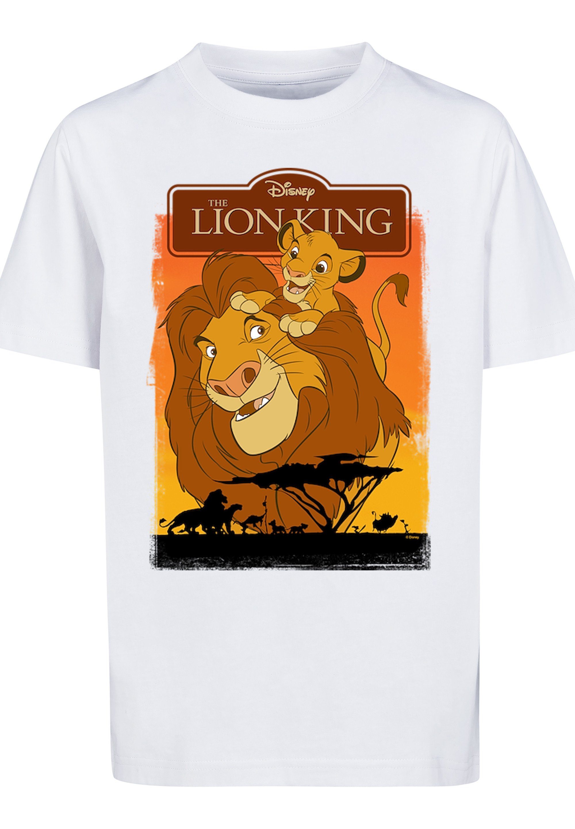 F4NT4STIC Löwen und Simba Print T-Shirt Mufasa der König
