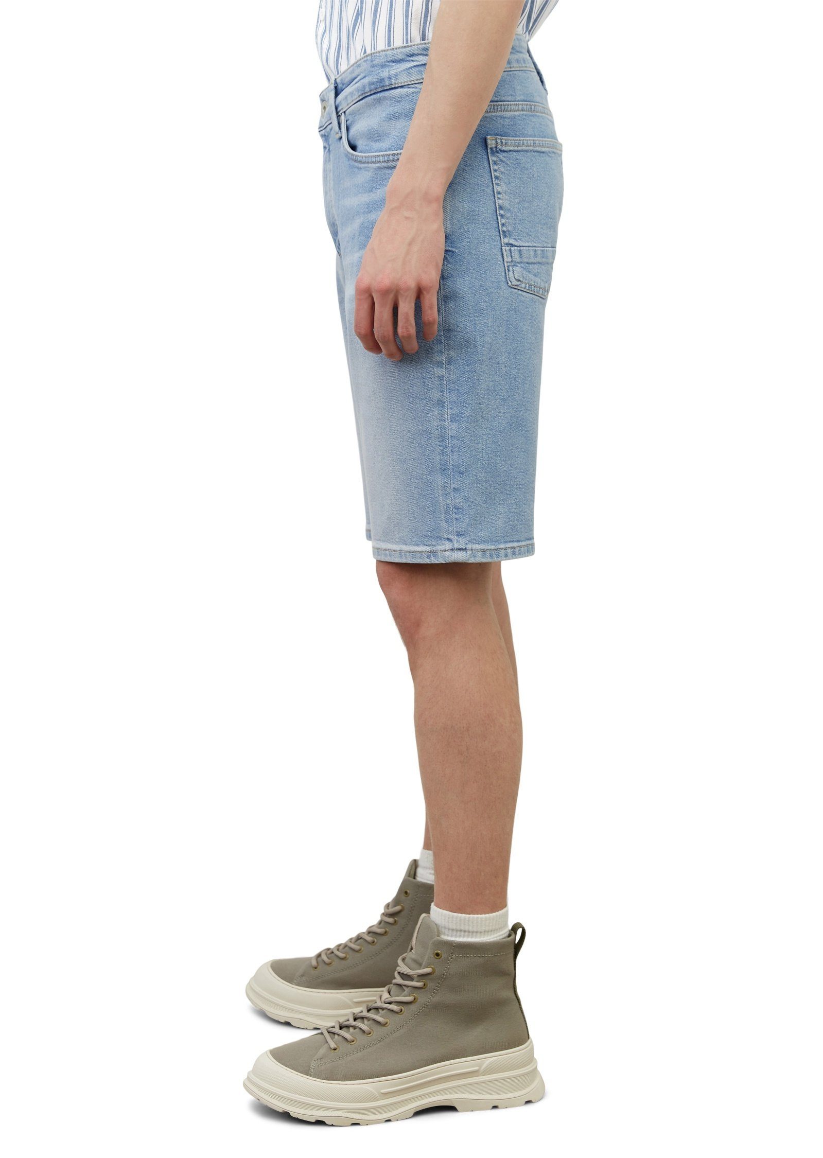 O'Polo Shorts Marc aus hellblau Authentic-Stretch-Denim-Qualität
