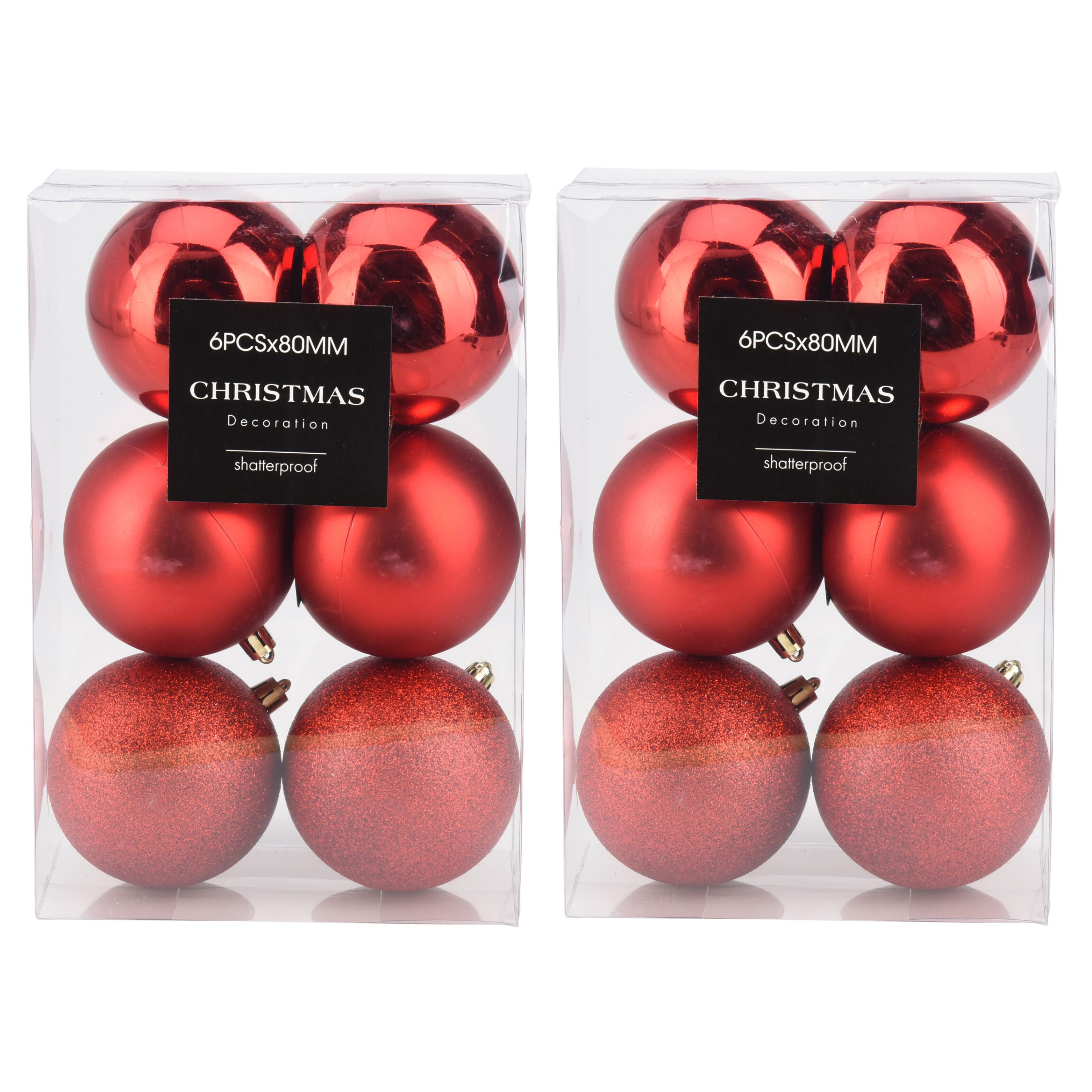 Annastore Weihnachtsbaumkugel Weihnachtskugeln aus Kunststoff zum Hängen - günstig online kaufen