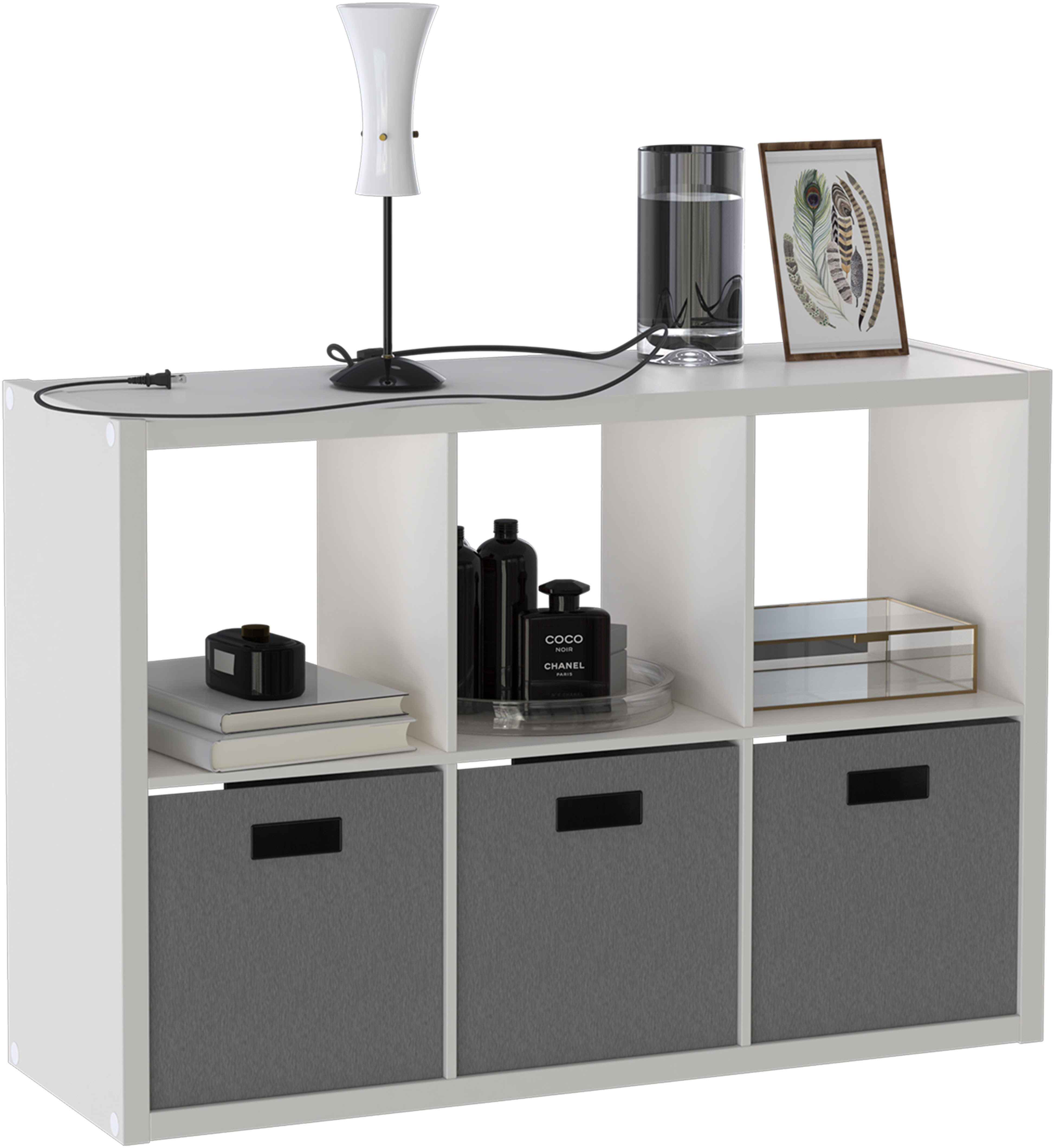 OTTO home Bücherregal IZOLA, Raumteiler, Aktenregal, Würfelregal, mit 6 ode günstig online kaufen