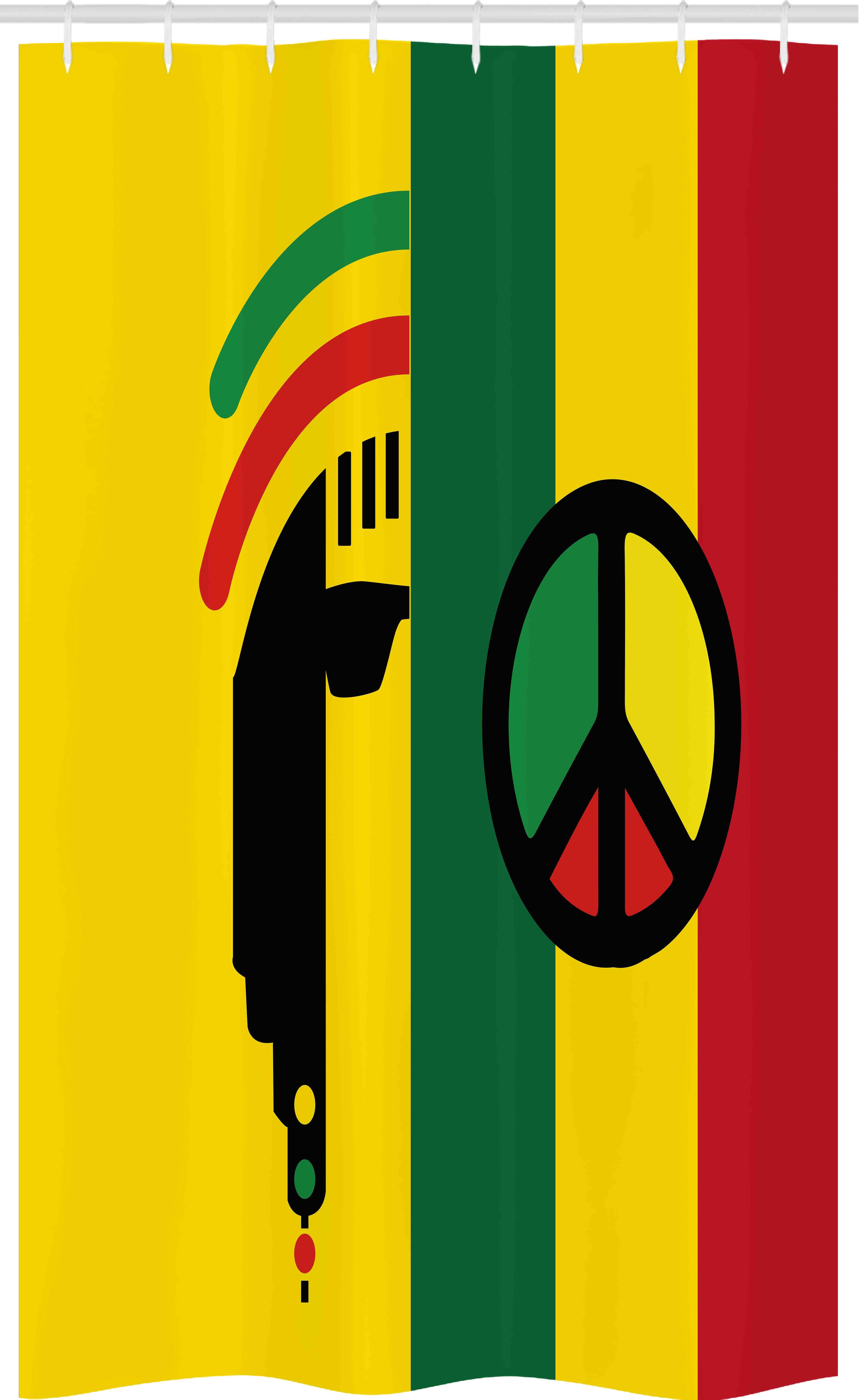 Abakuhaus Duschvorhang Badezimmer Deko Set aus Stoff mit Haken Breite 120 c günstig online kaufen