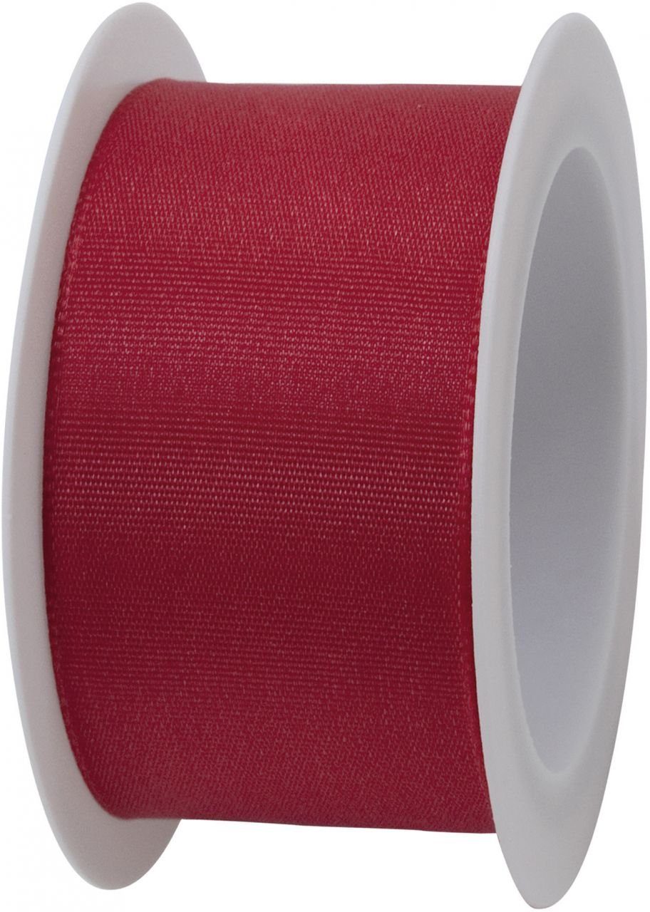 Braun+Company Atelier Geschenkpapier Braun & Company Band mit Draht rot 40 mm x 2 m