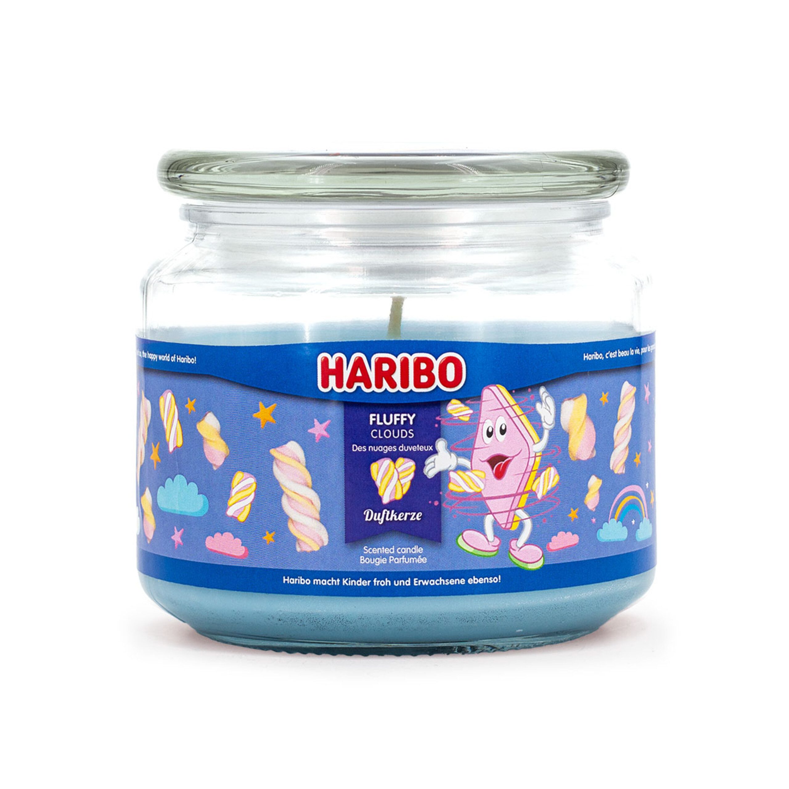 HARIBO Duftkerze Haribo™ Duftkerzen 300g Glas (1-tlg), Fluffy Clouds