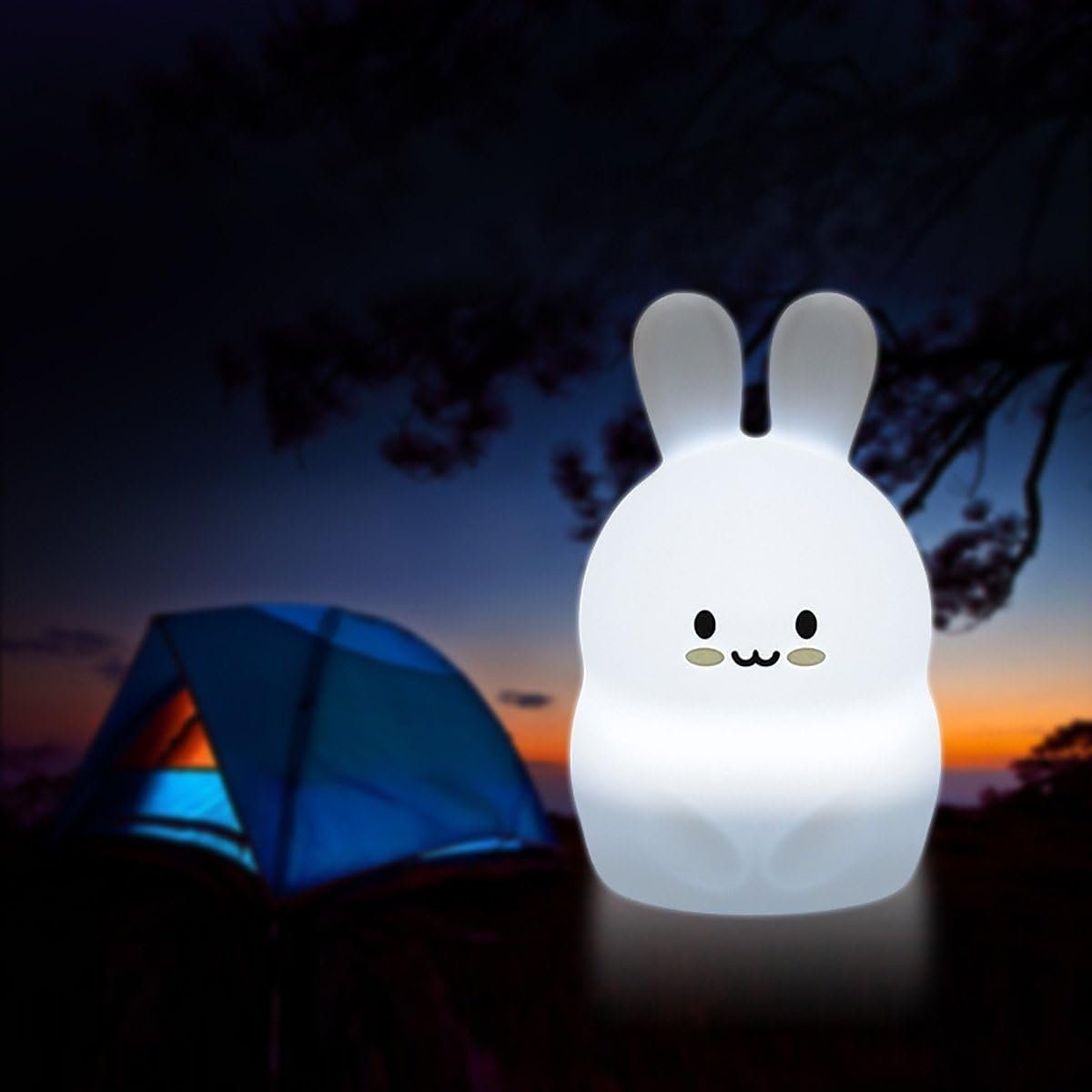 K&B LED Nachtlicht Hasen-Nachtlicht für Timer/einstellbarer mit Kinder Lichtintensität