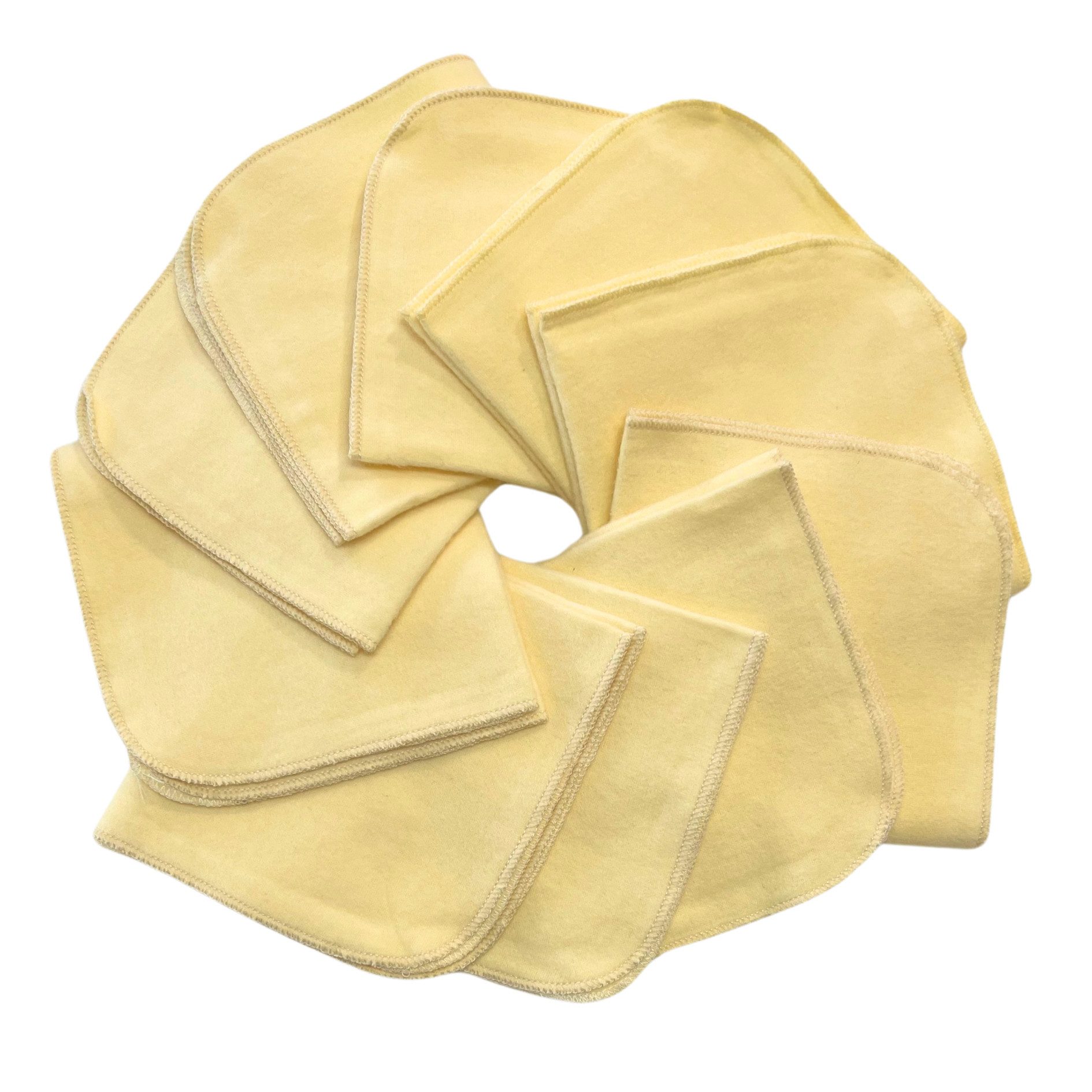 Babymajawelt Waschlappen Ultraweiche Baby Waschlappen Molton Tücher 25x25cm, Baumwolle (10-St), Nachhaltig, DIY-Feuchttücher, Wiederverwendbar, Babyausstattung