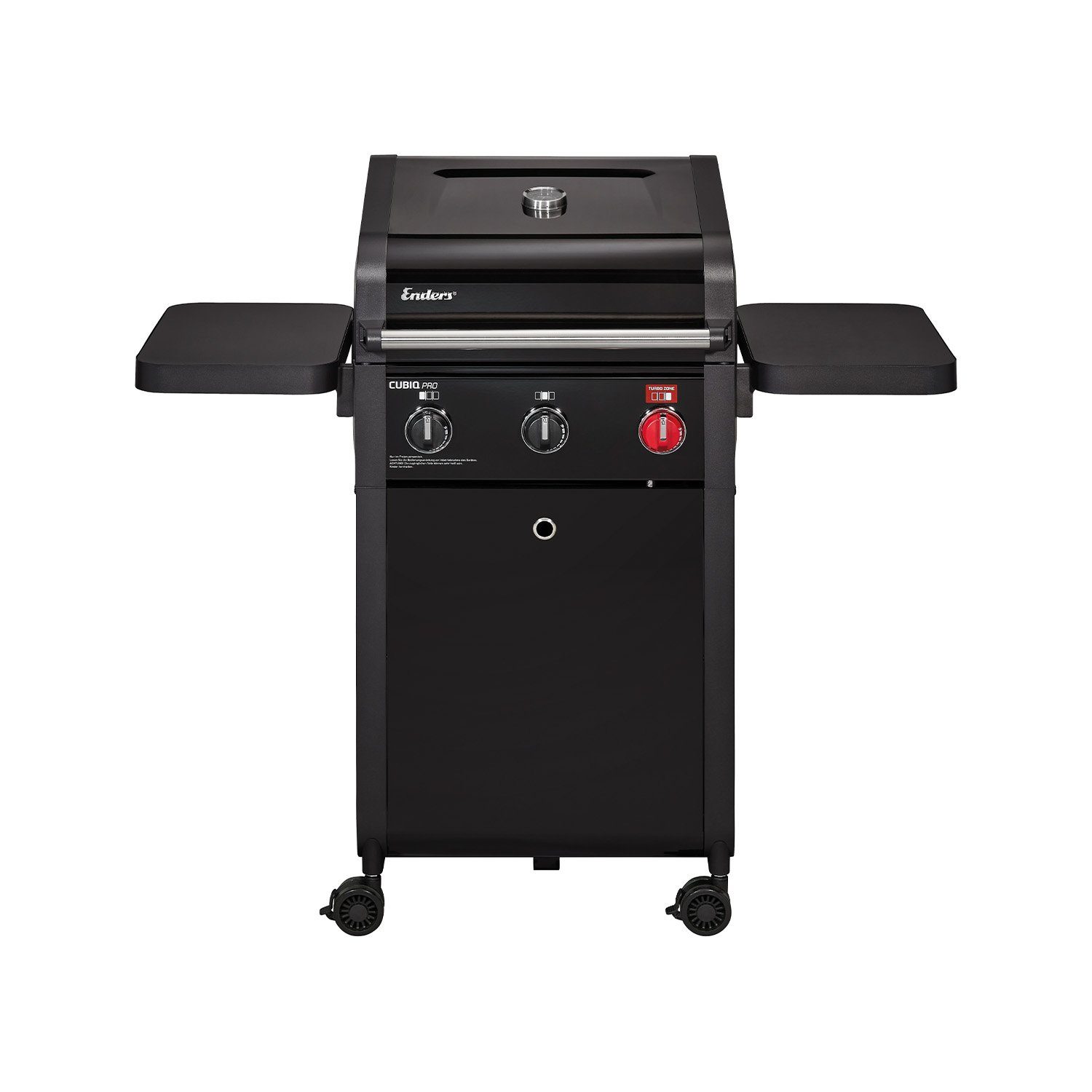 Enders® Gasgrill Cubiq Pro 3 R Turbo Gas Grill-Gasgrill 3 Brenner  Edelstahl, Gussrost