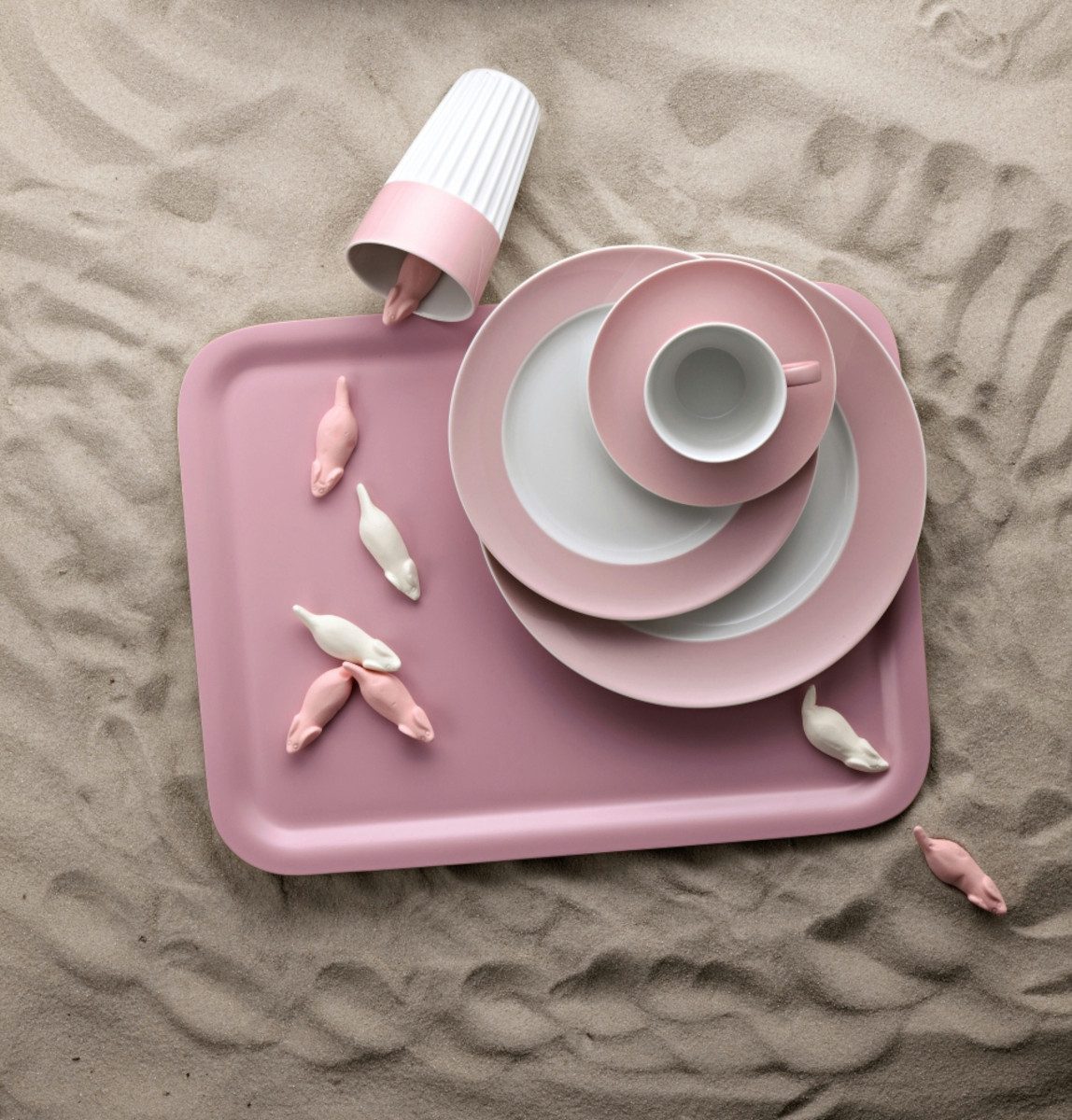 Thomas Porzellan Eierbecher Sunny Day Light Pink Eierbecher, Eierbecher