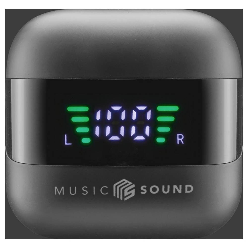 Cellularline In Ear Headset Bluetooth®, Kabellos Schwarz Ladecase, Kopfhörer (Ladecase, Batterieladeanzeige, Lautstärkeregelung)