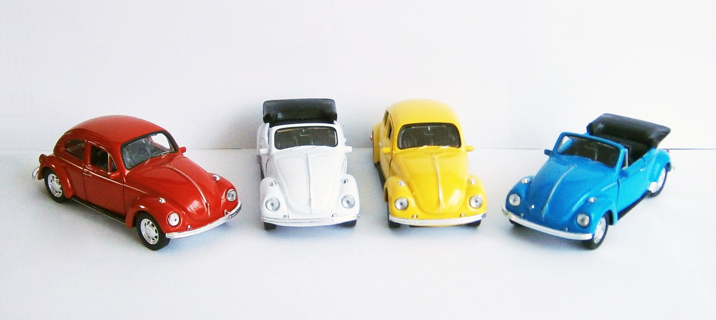 Welly Modellauto VOLKSWAGEN BEETLE Käfer VW Modellauto Modell Auto 137 (Rot), Spielzeugauto Kinder Geschenk