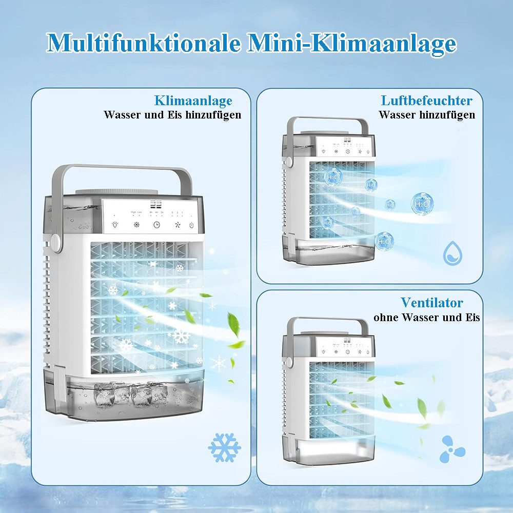 Jibenhome Tischventilator Mini Klimaanlage 4 in günstig online kaufen