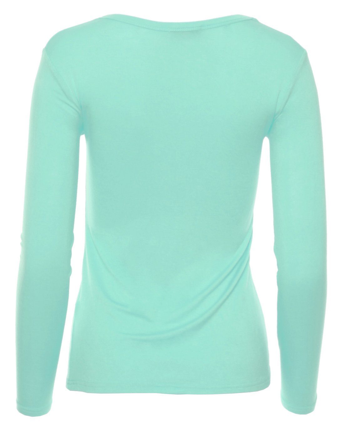 Muse Rundhalsshirt Basic Rundhals Langarmshirt Skinny günstig online kaufen