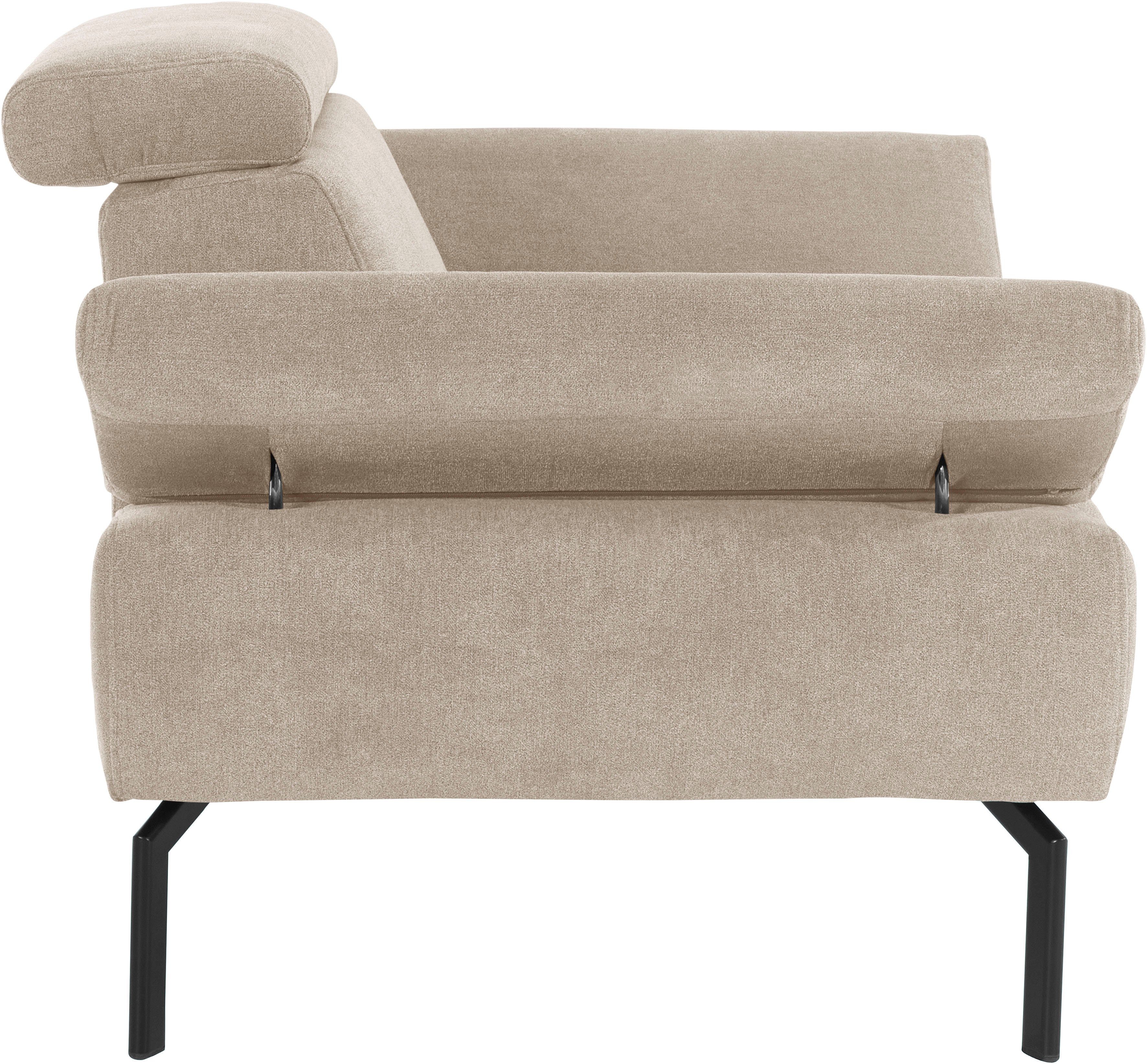 Places of Style Sessel wahlweise Luxus-Microfaser Luxus, Lederoptik in Trapino mit Rückenverstellung