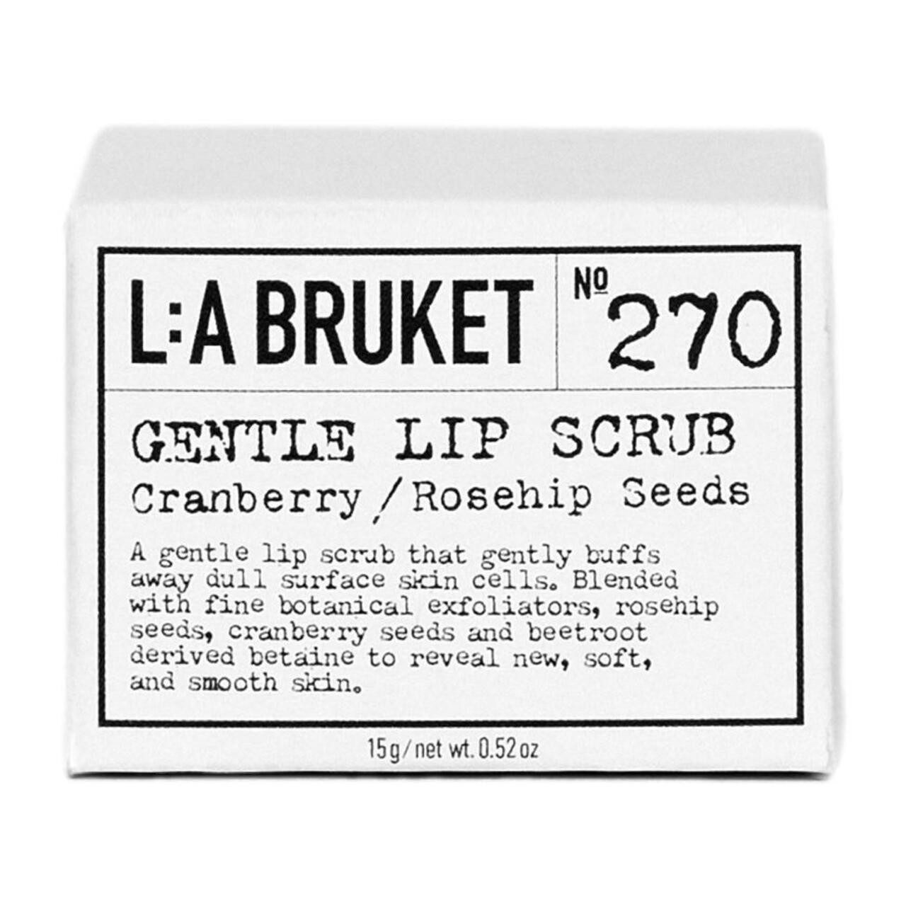 L:A BRUKET Lippenbalsam 270 Gentle Lip Scrub, für Alle Hauttypen
