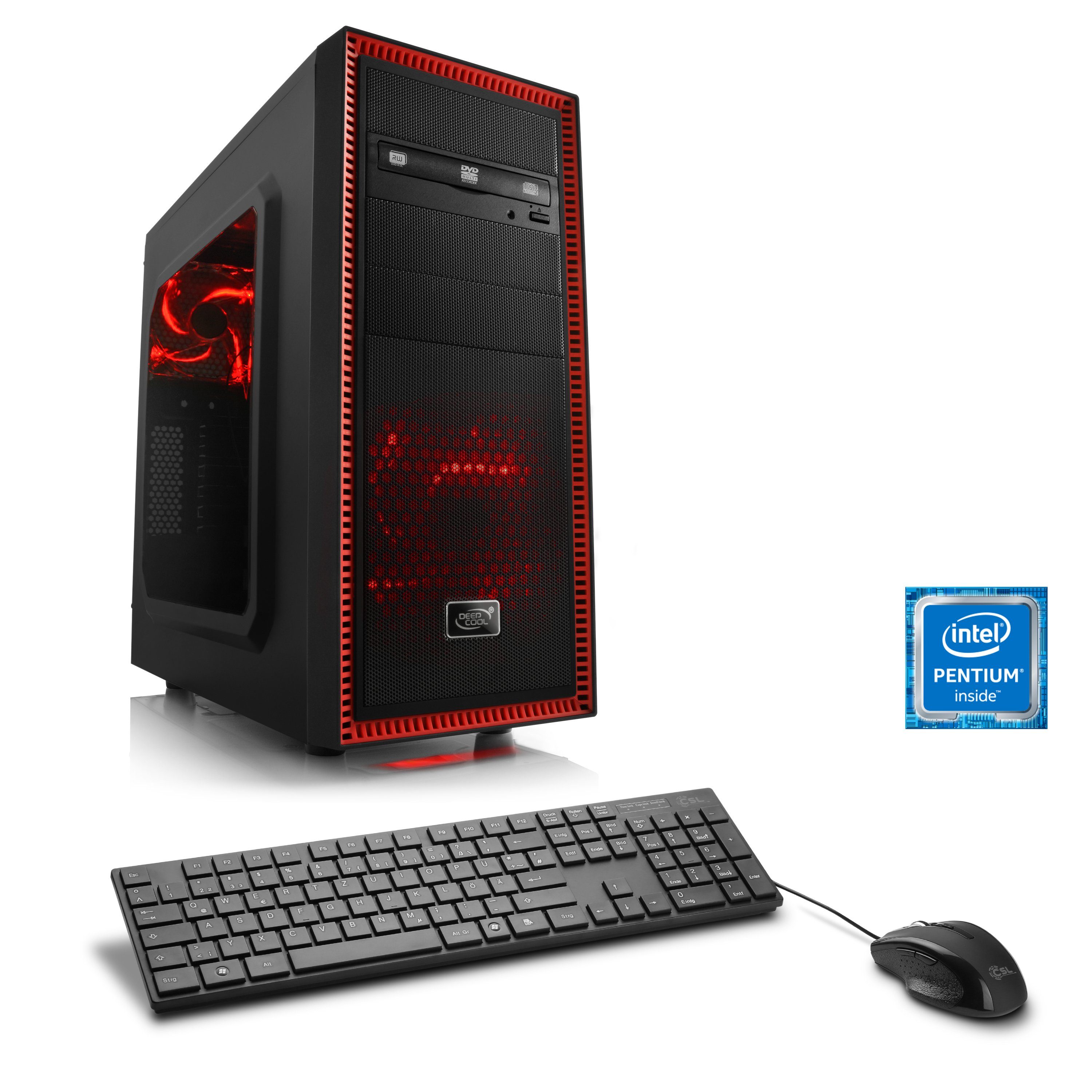 CSL Gaming PC | Pentium G4560 | GeForce GTX 1050 Ti | 8 GB DDR4 RAM ...