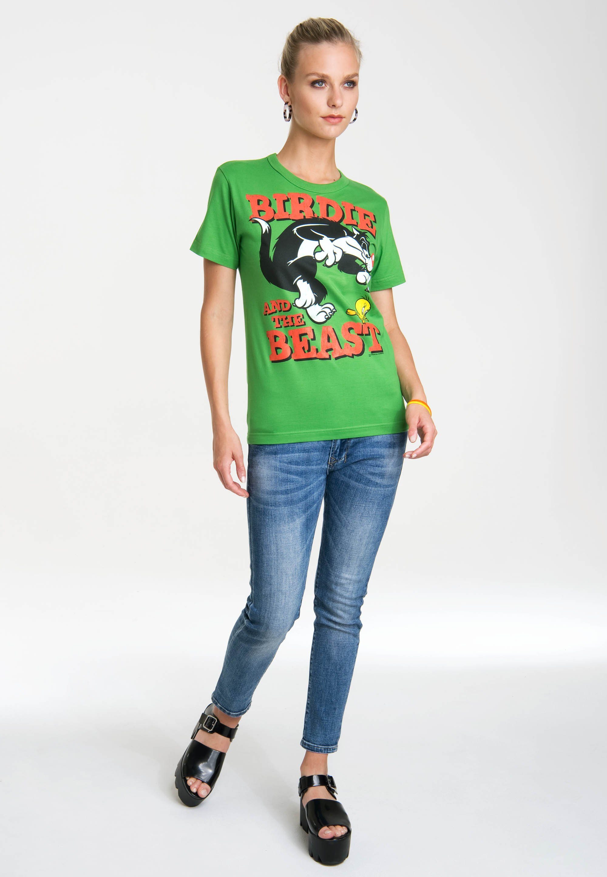 LOGOSHIRT T-Shirt Looney Tunes – Sylvester günstig online kaufen