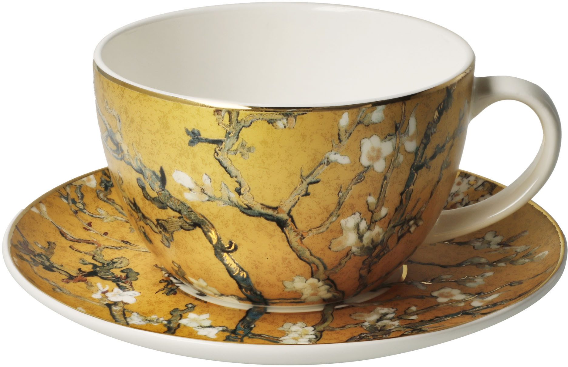 Goebel Tasse Tee-/ Cappuccinotasse Van Gogh- Mandelbaum, 1-tlg., Porzellan